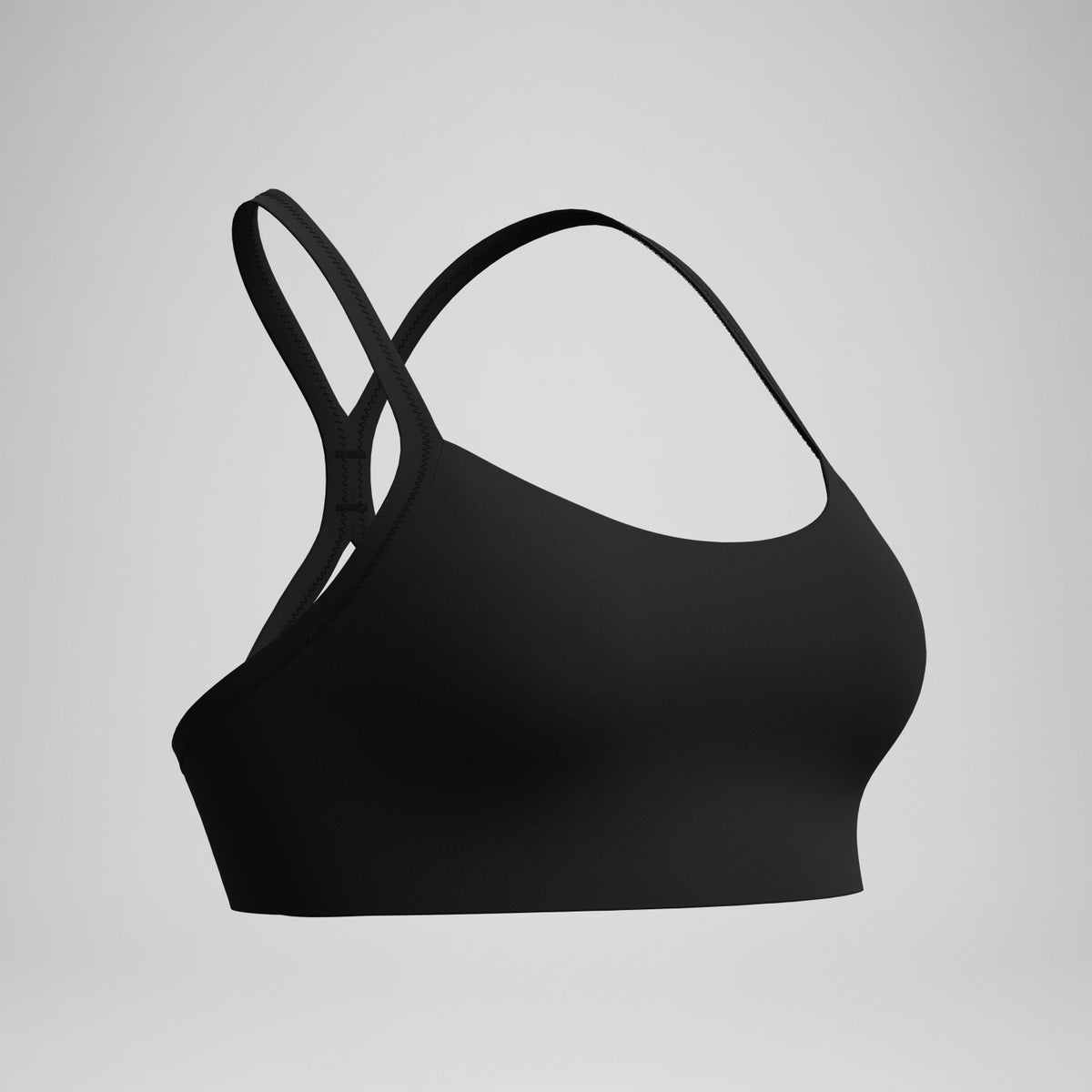 Speedo Racerback Crop Top Dark Grey