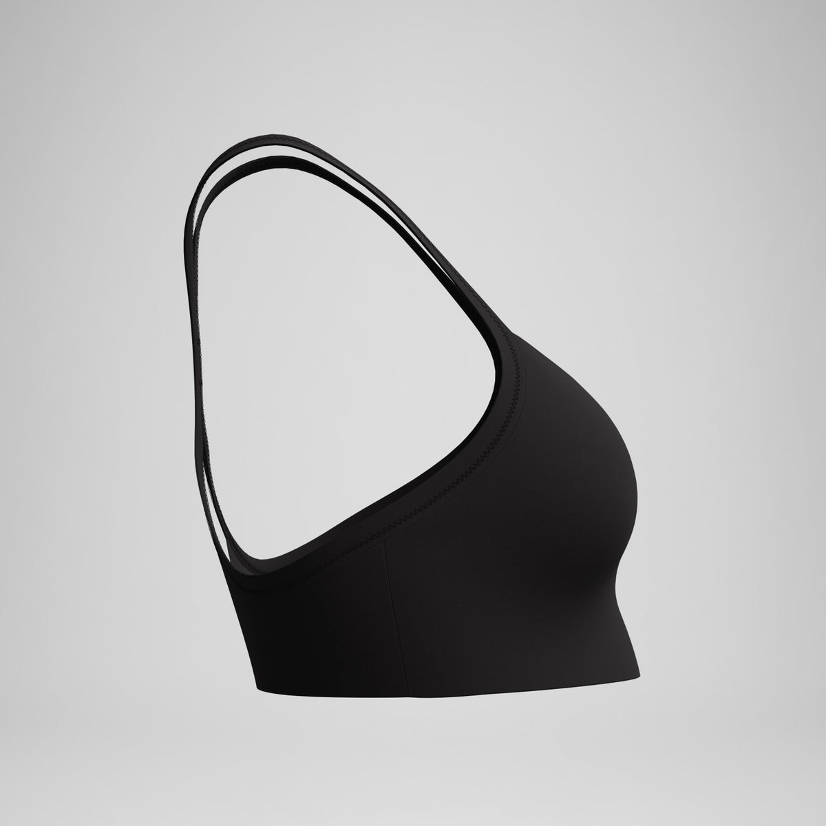 Speedo Racerback Crop Top Dark Grey