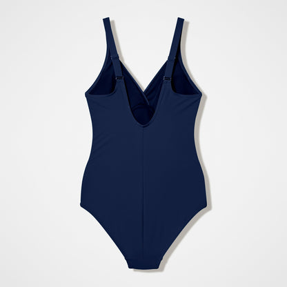 Speedo Shaping AquaNite Solid Swimsuit Dark Blue