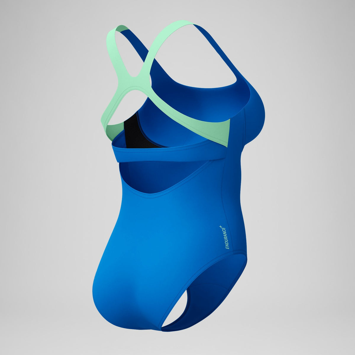 Speedo Flex Band with Built in Swim Bra Swimsuit Blue/Turquoise