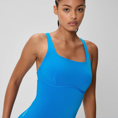 Speedo Flex Band with Built in Swim Bra Swimsuit Blue/Turquoise