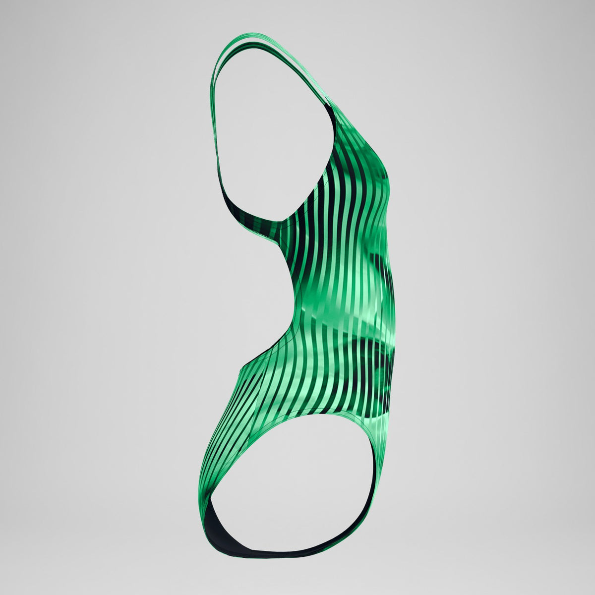 Speedo Club Training Printed Leaderback Swimsuit Green