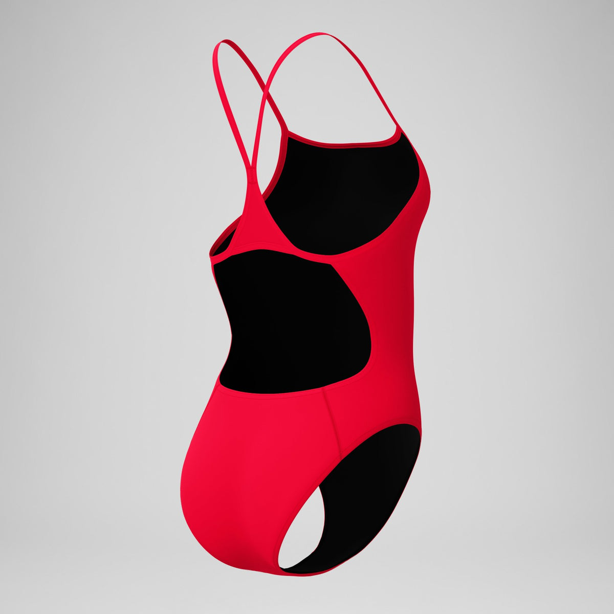 Speedo Club Training Turnback Swimsuit Red