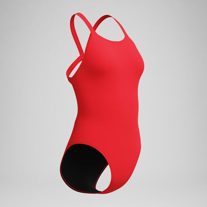 Speedo Club Training Leaderback Swimsuit Red