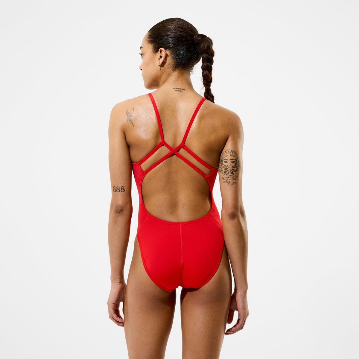 Speedo Team EnduranceX Strappy Swimsuit Red