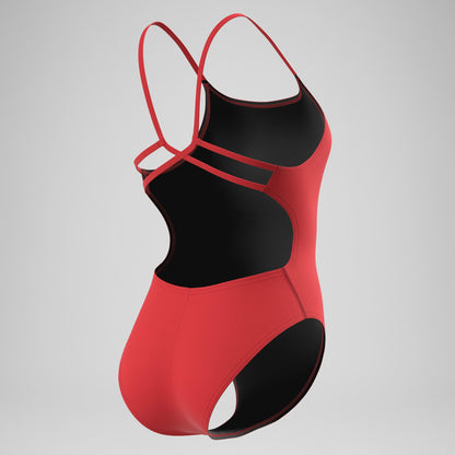 Speedo Team EnduranceX Strappy Swimsuit Red
