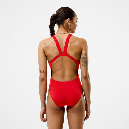 Speedo Team EnduranceX Leaderback Swimsuit Red