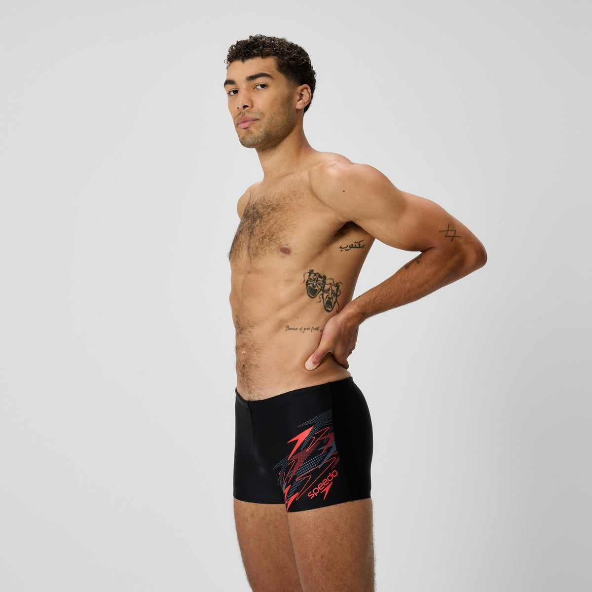 Speedo Medley Logo Aquashorts Black/Red