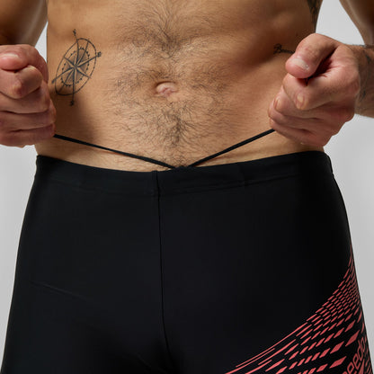 Speedo Medley Logo Aquashorts Black/Coral