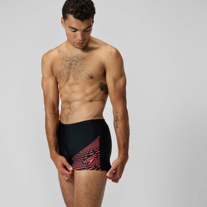 Speedo Medley Logo Aquashorts Black/Coral