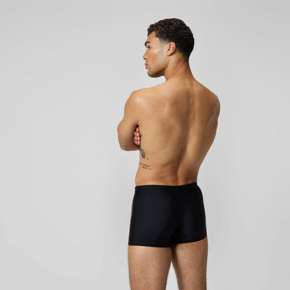 Speedo Medley Logo Aquashorts Black/Coral