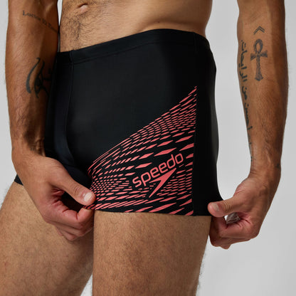 Speedo Medley Logo Aquashorts Black/Coral