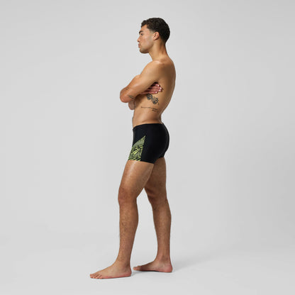 Speedo Medley Logo Aquashorts Black/Yellow