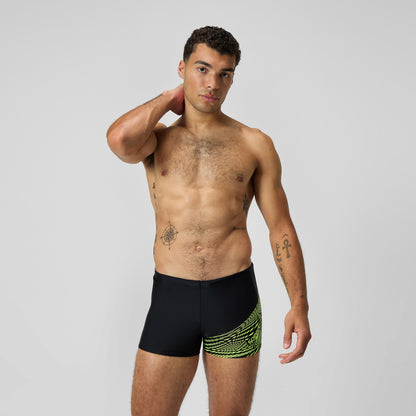 Speedo Medley Logo Aquashorts Black/Yellow