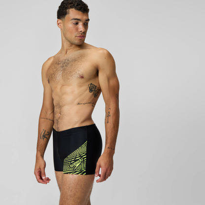 Speedo Medley Logo Aquashorts Black/Yellow