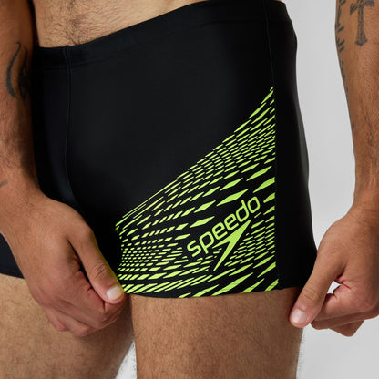 Speedo Medley Logo Aquashorts Black/Yellow
