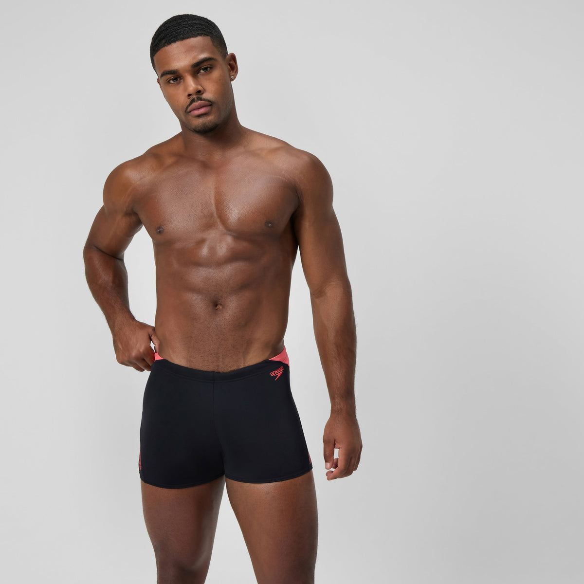 Speedo HyperBoom Splice Aquashorts Black/Coral