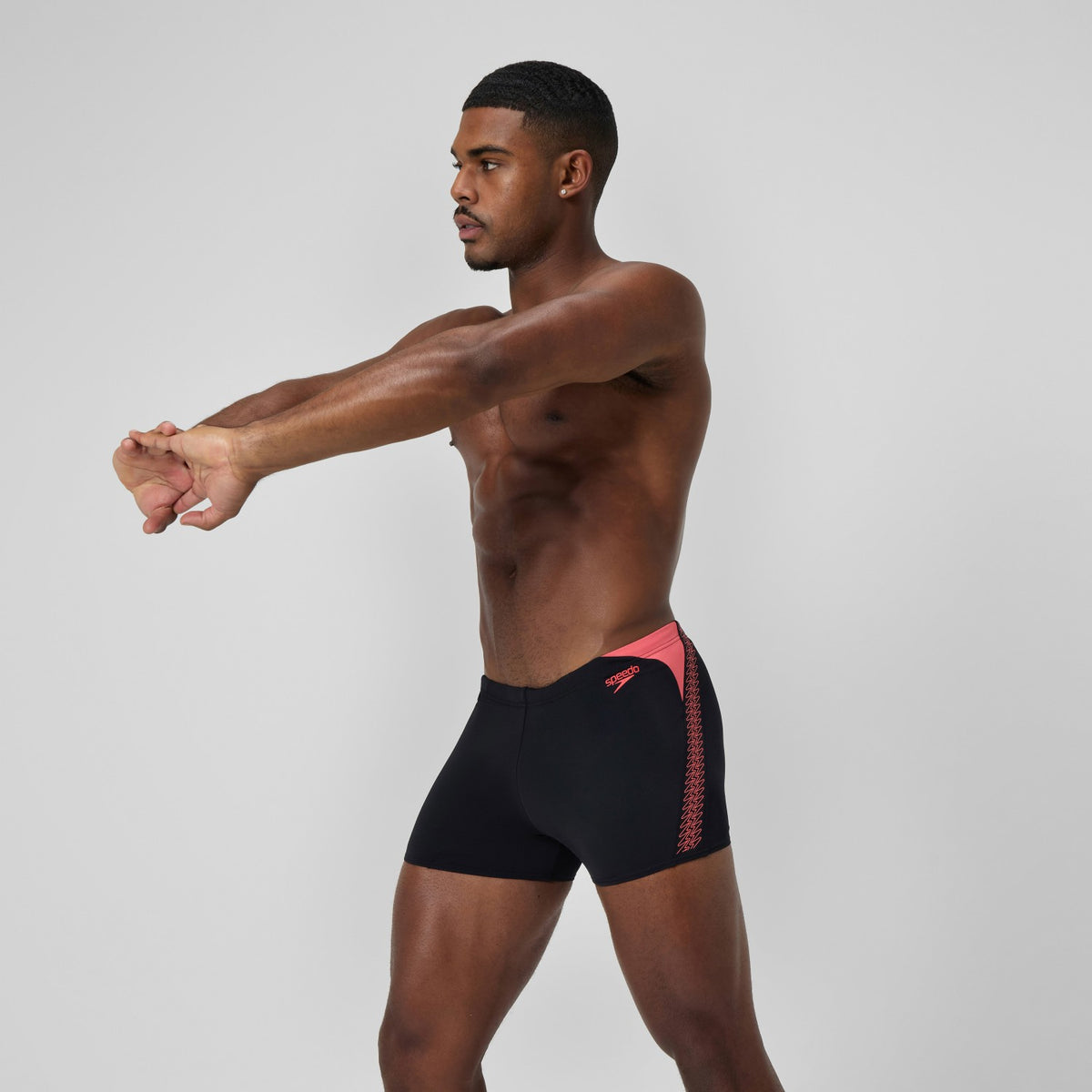 Speedo HyperBoom Splice Aquashorts Black/Coral