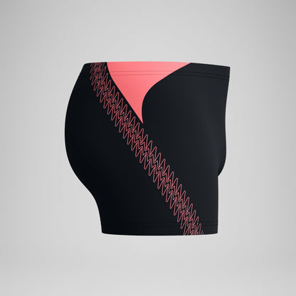 Speedo HyperBoom Splice Aquashorts Black/Coral