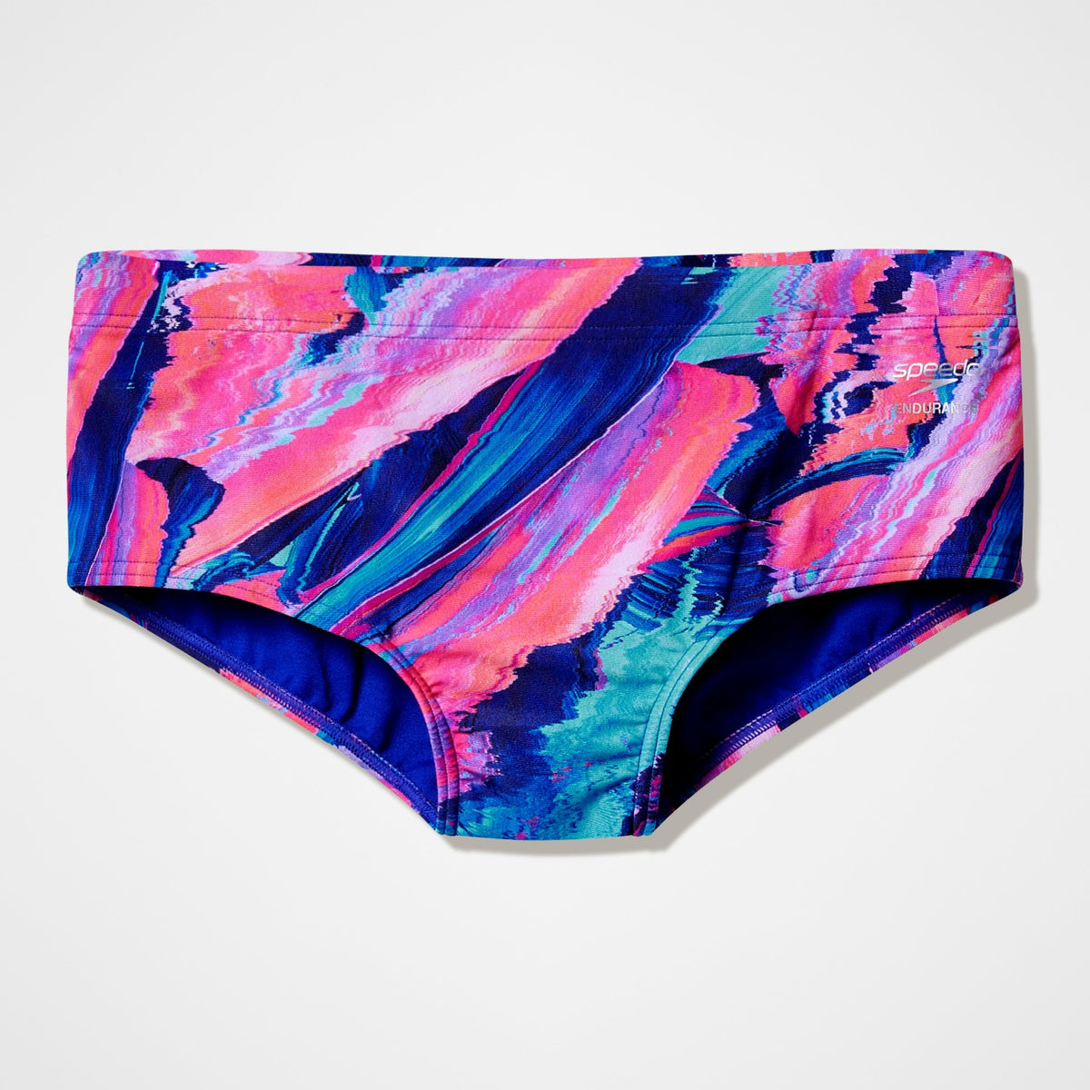 Speedo Club Training Printed Brief Blue/Pink