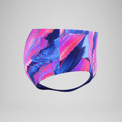Speedo Club Training Printed Brief Blue/Pink
