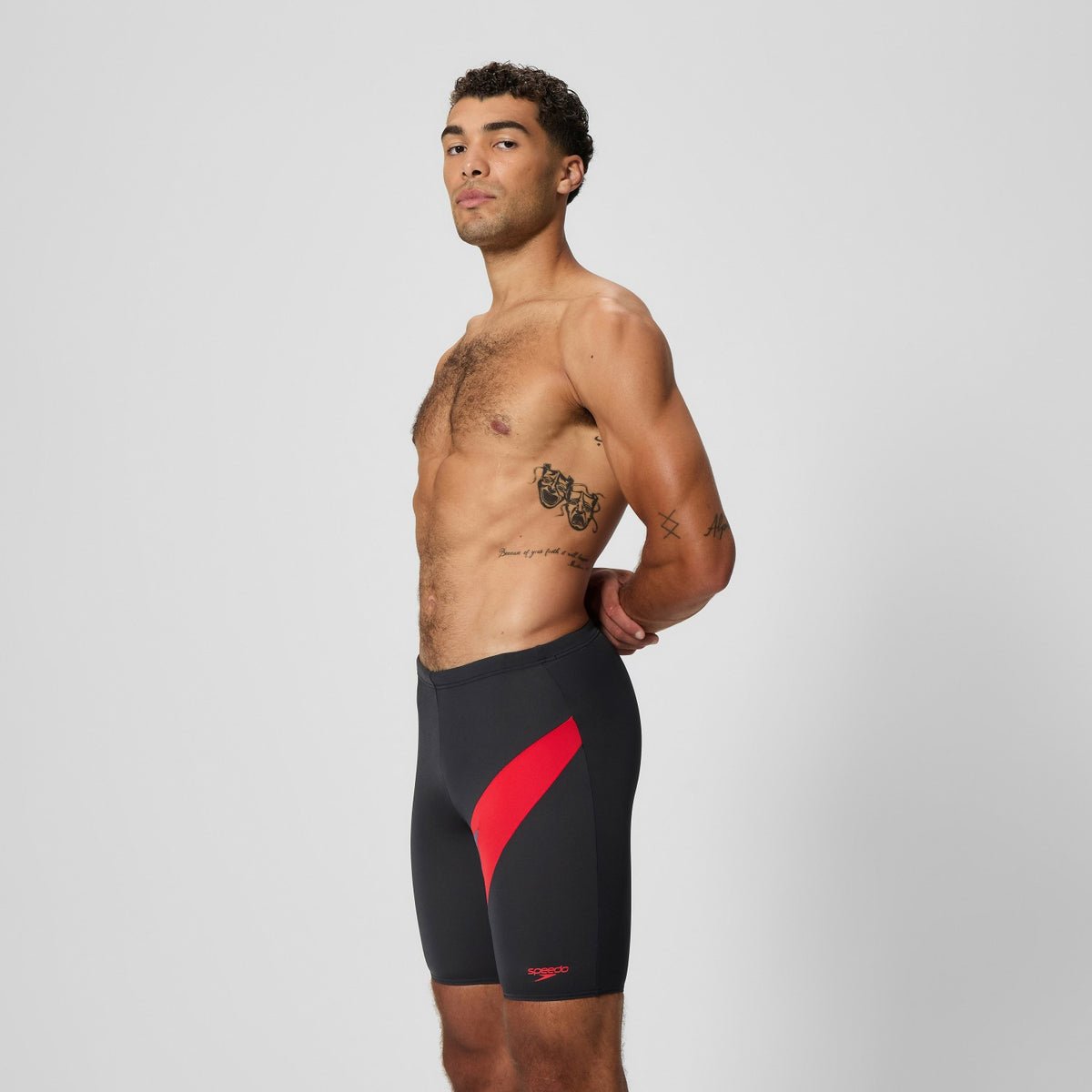 Speedo Hyperboom Jammer Black/Red