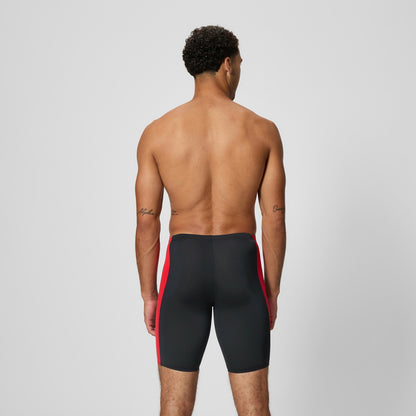Speedo Solid Splice Jammer Black/Red