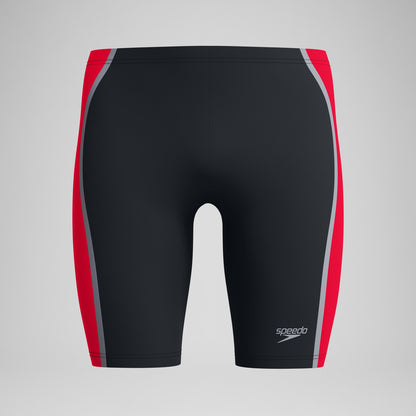 Speedo Solid Splice Jammer Black/Red