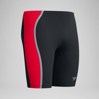 Speedo Solid Splice Jammer Black/Red
