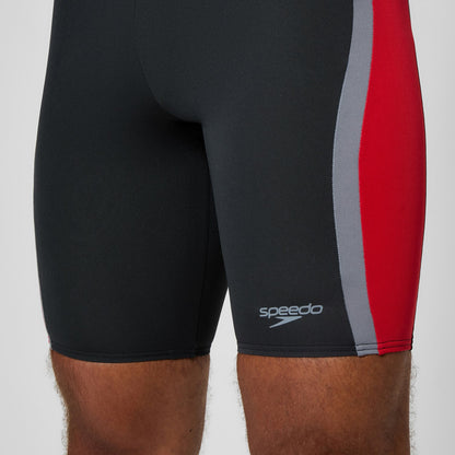 Speedo Solid Splice Jammer Black/Red