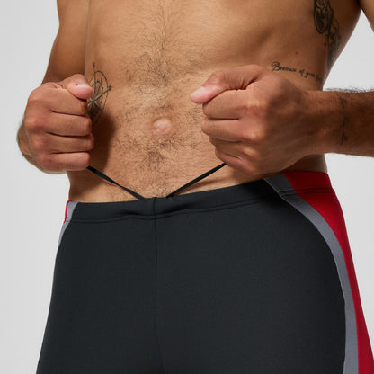 Speedo Solid Splice Jammer Black/Red