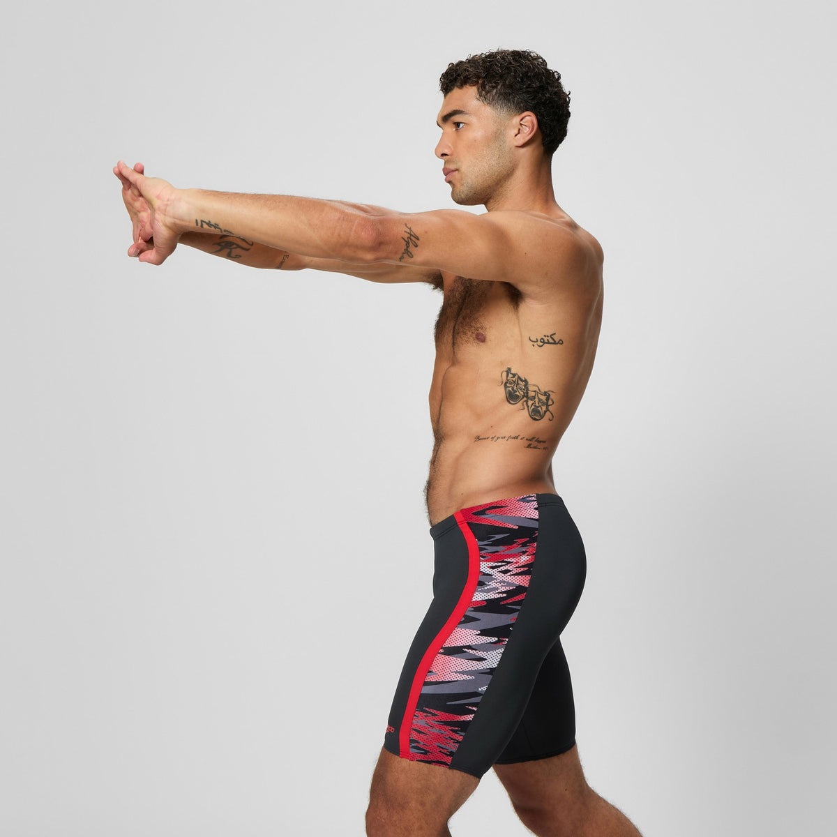 Speedo Hyperboom Splice Jammer Black/Red