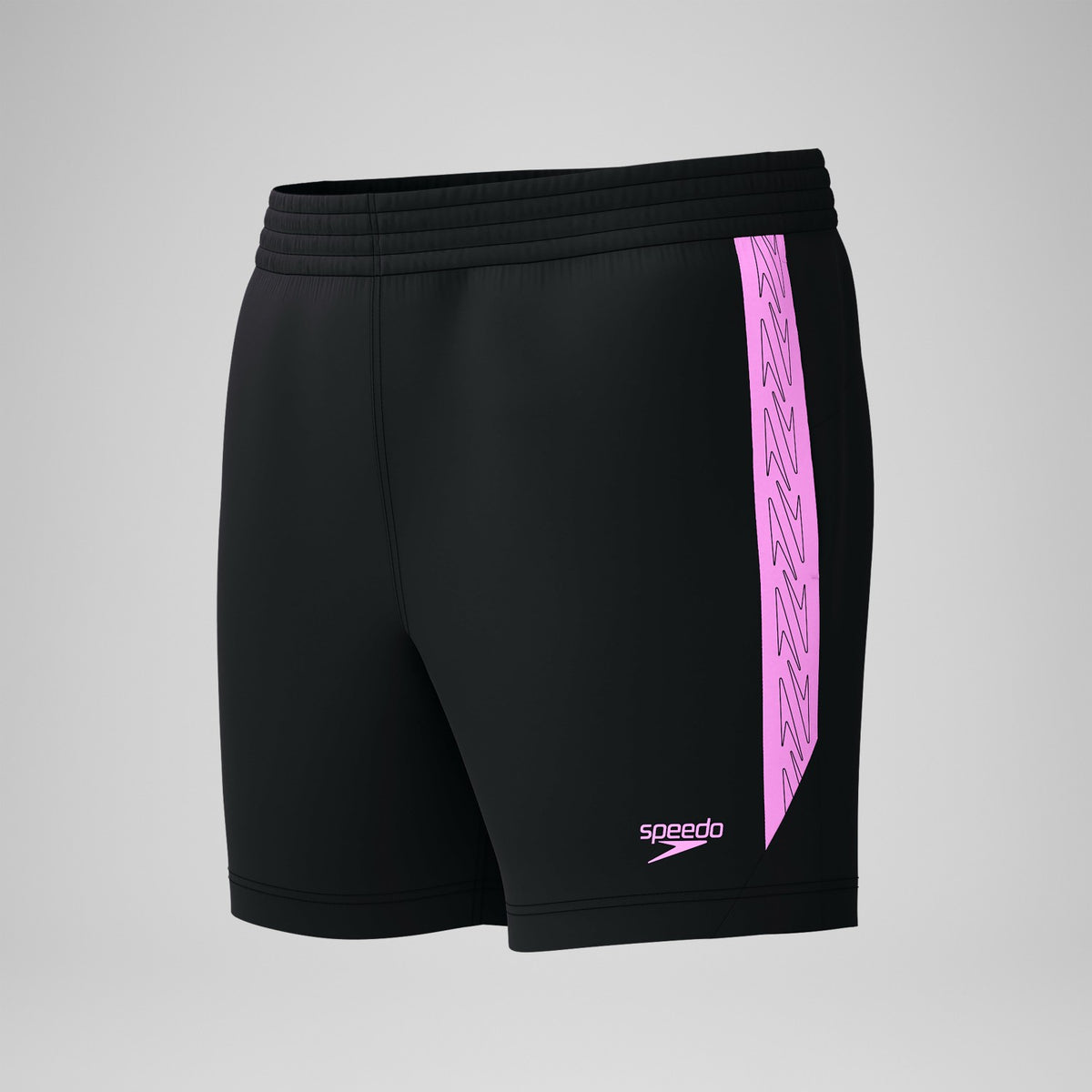 Speedo HyperBoom Splice Swim Shorts Black/Pink