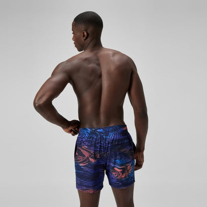 Speedo Redondo Edge Printed Swim Shorts Blue
