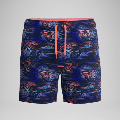 Speedo Redondo Edge Printed Swim Shorts Blue