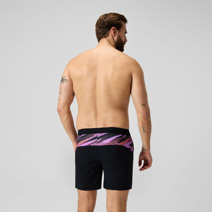 Speedo Xpress Lite Panel Swim Shorts Black/Pink