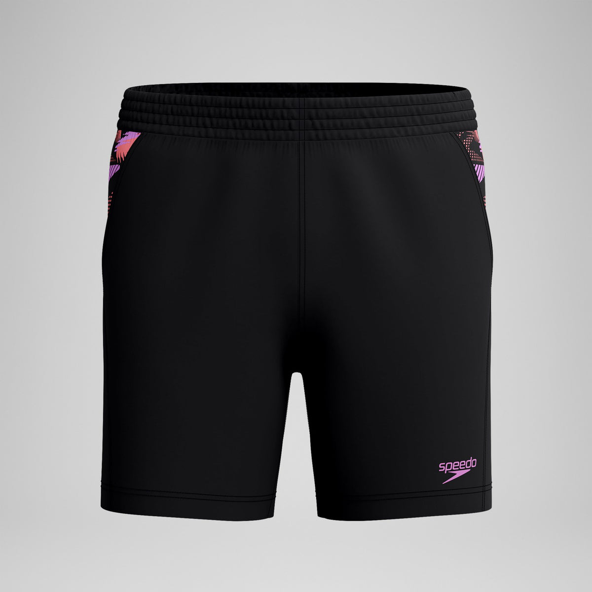 Speedo Xpress Lite Panel Swim Shorts Black/Pink