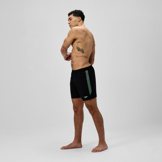 Speedo Hyperboom Splice Swim Shorts Black/Green