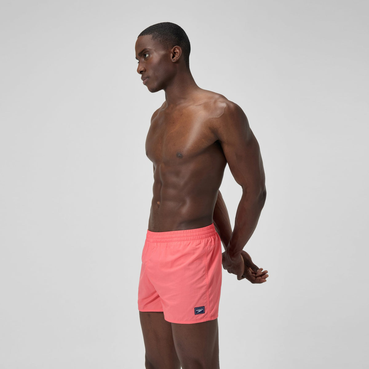 Speedo Solid Retro Swim Shorts Coral