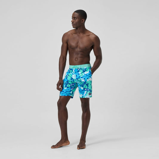 Speedo Printed Bondi Swim Shorts Turquoise/Blue