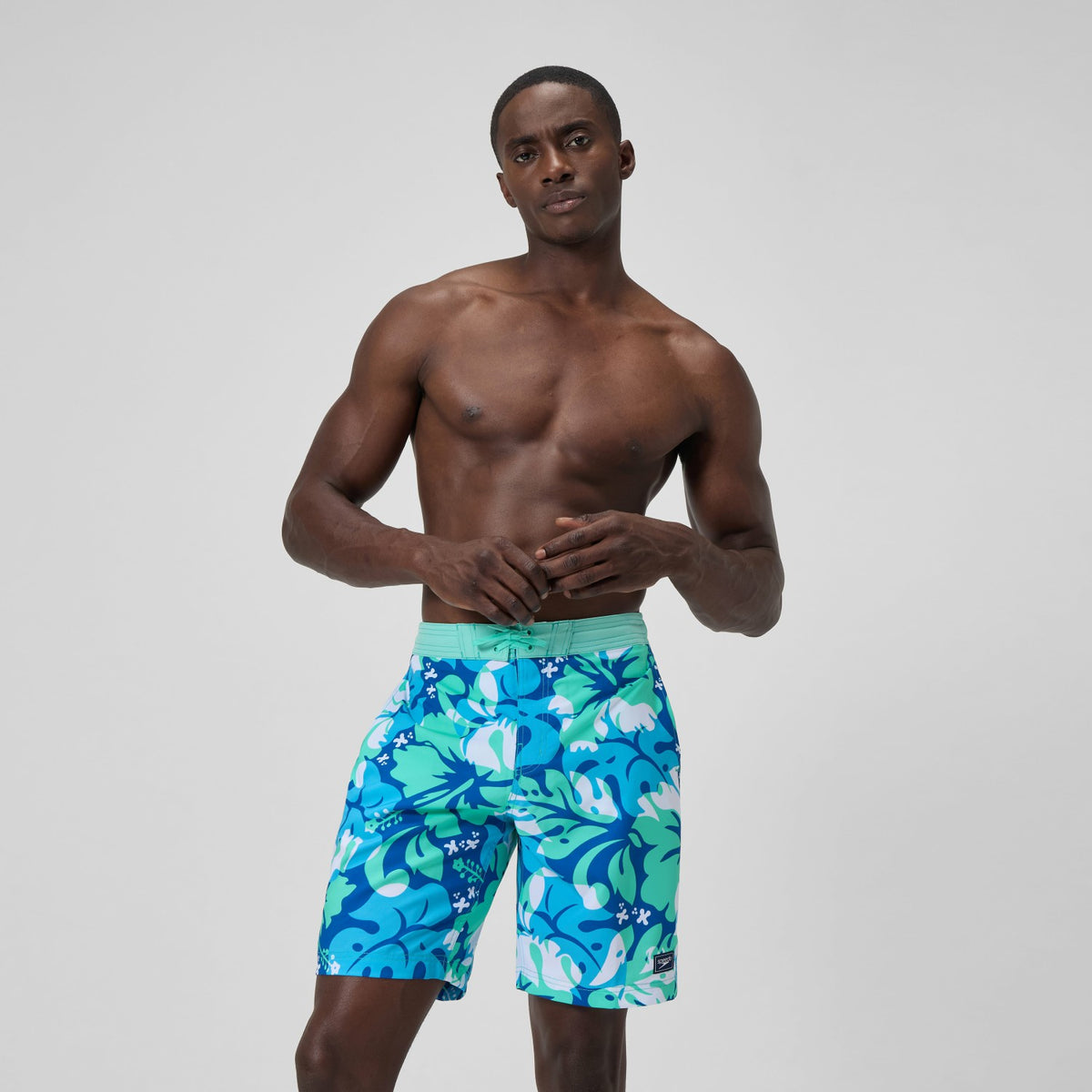 Speedo Printed Bondi Swim Shorts Turquoise/Blue