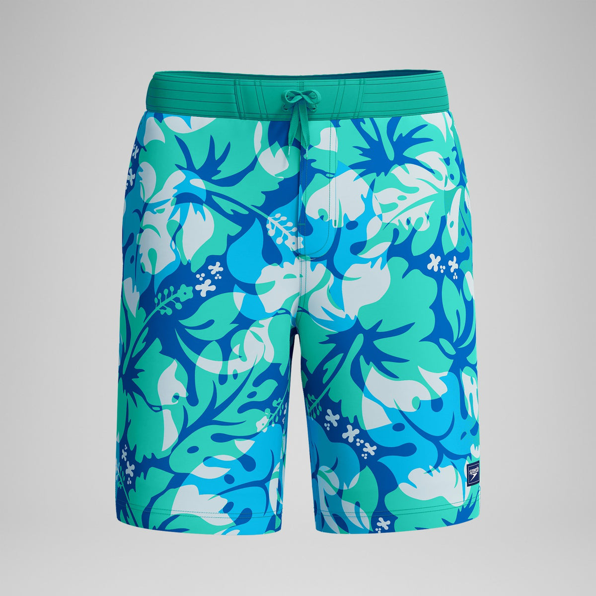 Speedo Printed Bondi Swim Shorts Turquoise/Blue
