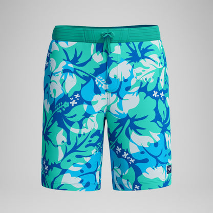 Speedo Printed Bondi Swim Shorts Turquoise/Blue
