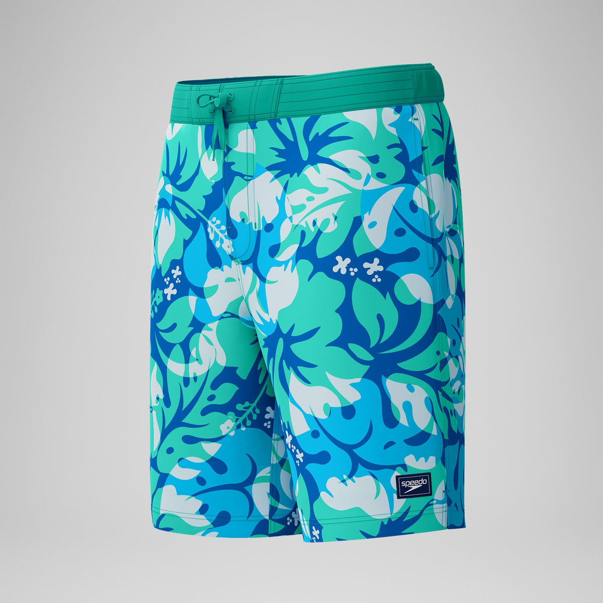 Speedo Printed Bondi Swim Shorts Turquoise/Blue