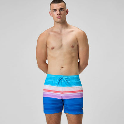 Speedo Printed Redondo Edge Swim Shorts Blue/Pink