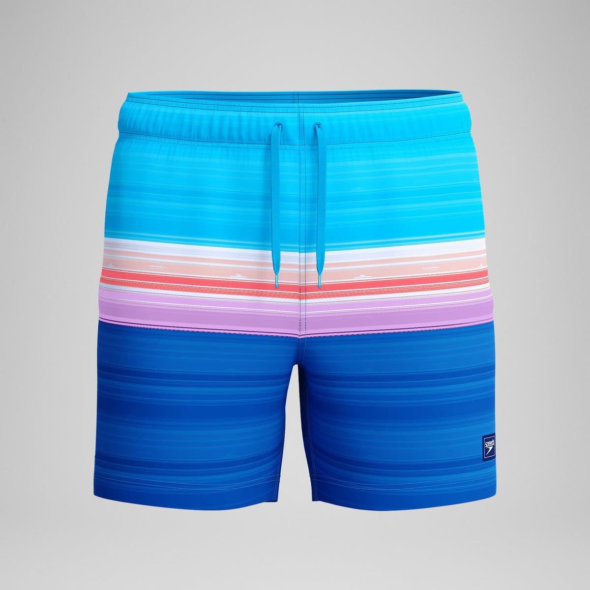 Speedo Printed Redondo Edge Swim Shorts Blue/Pink