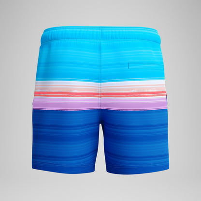 Speedo Printed Redondo Edge Swim Shorts Blue/Pink