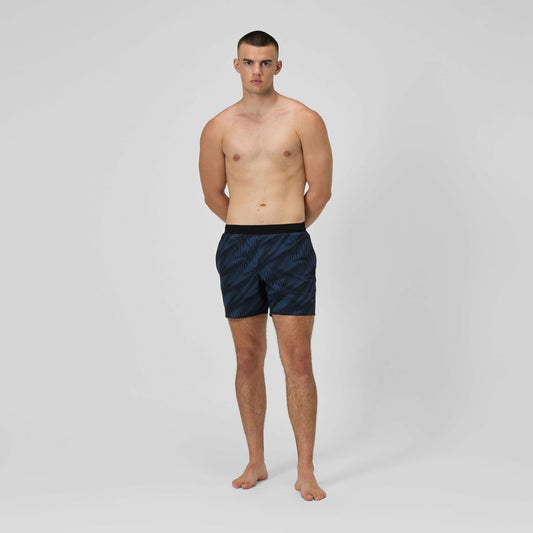 Speedo Print Volley Swim Shorts Black/Grey