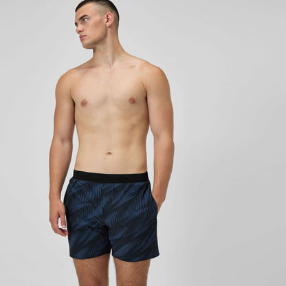 Speedo Print Volley Swim Shorts Black/Grey