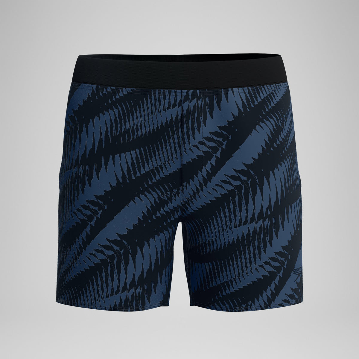Speedo Print Volley Swim Shorts Black/Grey